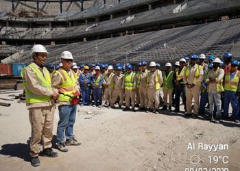 The Last Lifting of Roof Module was Completed at March 8 of 2019<br/>---  From Qatar Education City Stadium Job Site         