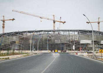 The Last Lifting of Façade the Primary Steel Structure was completed