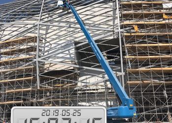 Completion of erection for Secondary Steel of Facade Work 