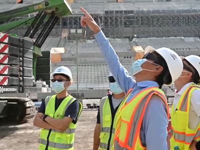 Lusail Stadium Roof Catwalk and Roof Arches
